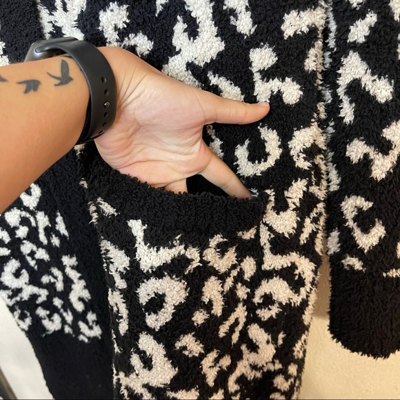 Ugg Judith Sweater Knit Leopard Hooded Cardigan - Picture 7 of 7